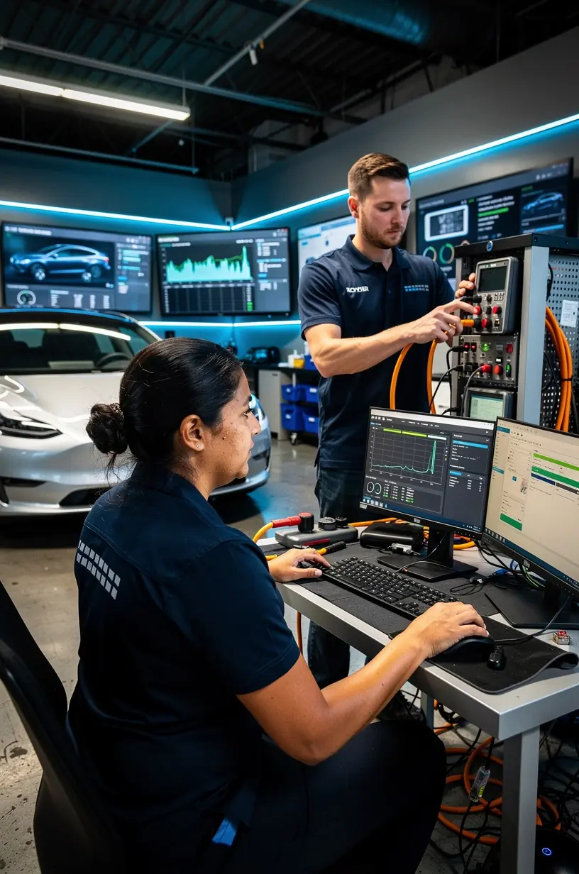 Los Angeles EV service studio exterior showing clean, professional environment for hybrid cars